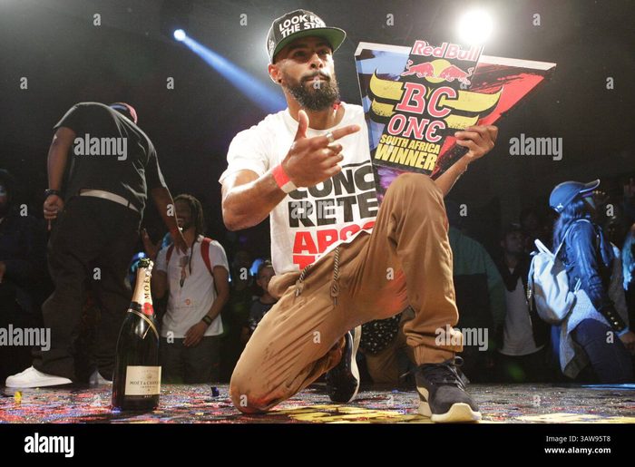 Bboy The Curse with Red Bull BC One South Africa Winner sign